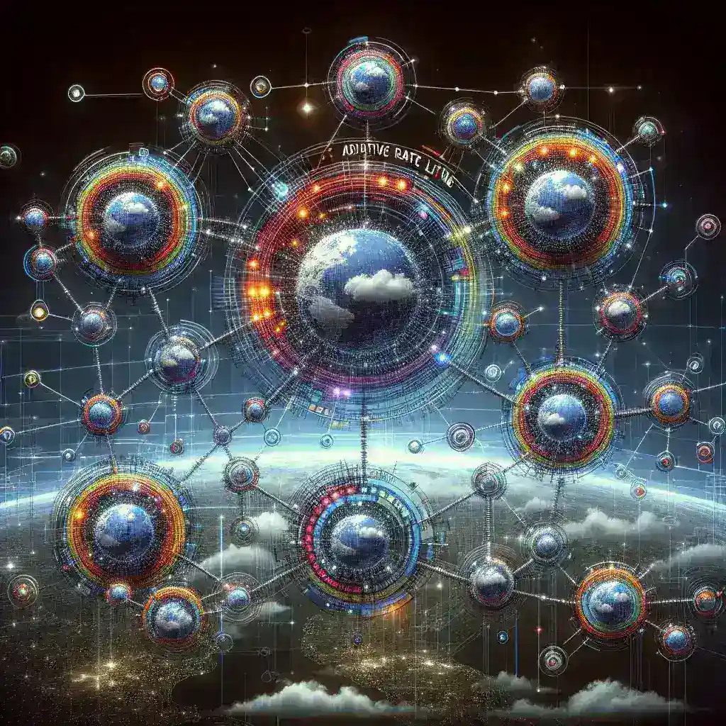 "Illustration showcasing various adaptive rate limiting platforms for API protection, including graphs and security icons, featured in the article 'Best Platforms for Adaptive Rate Limiting: A Comprehensive Guide to API Protection.'"