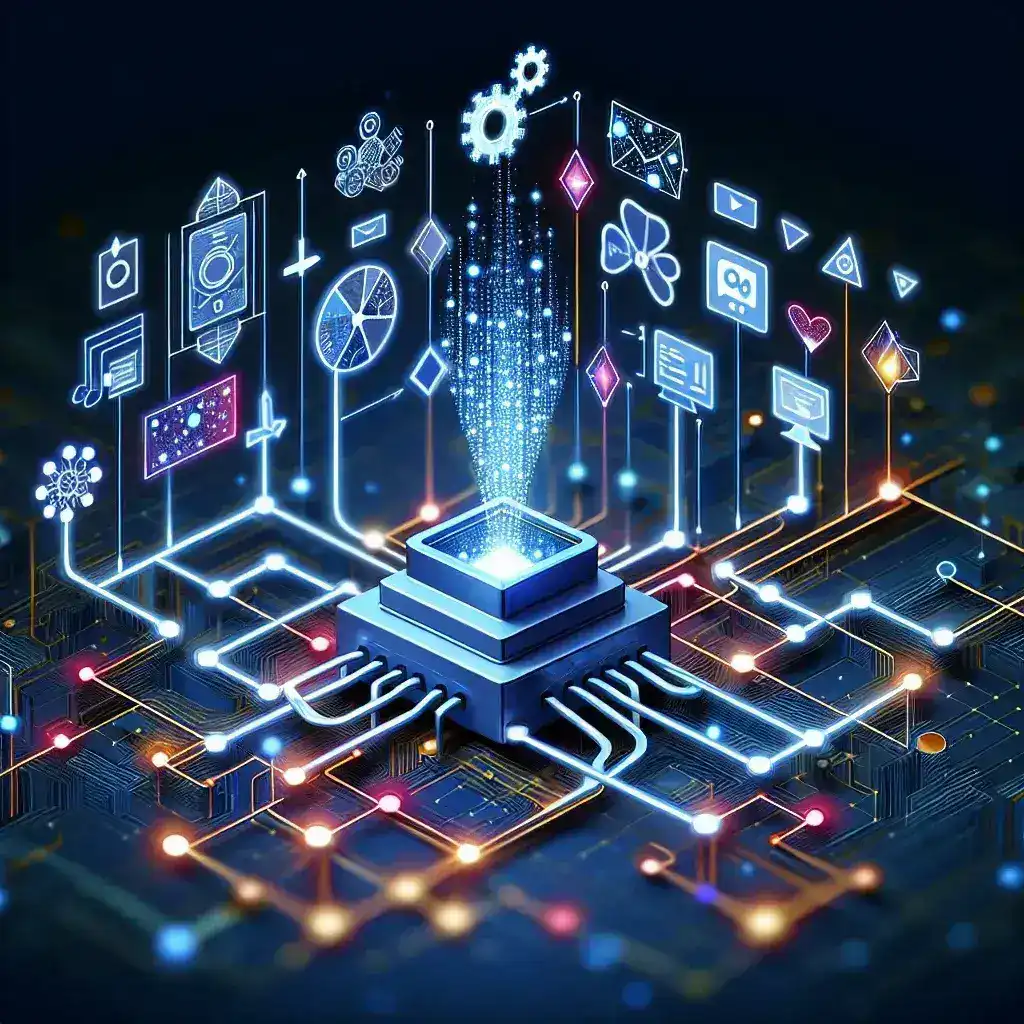 "Image illustrating automated content moderation process using machine learning algorithms in digital platforms, showcasing key steps and technologies involved."